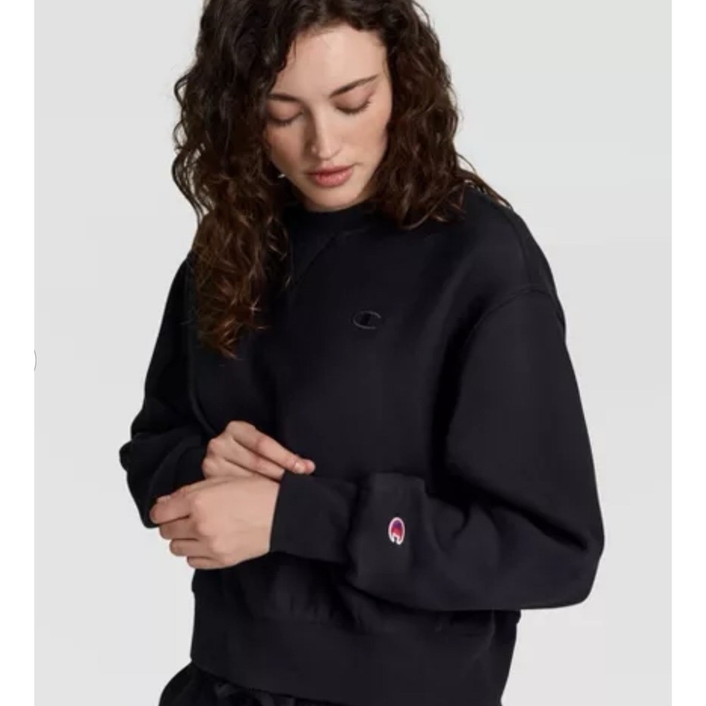 Champion Women's Crewneck, Powerblend Fleece Sweatshirt Size M Streetwear